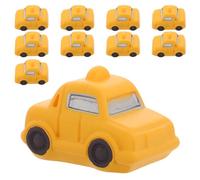 FELTECHELECTR 10pcs Micro Landscape Taxi Figurines Miniature Resin Car Ornaments Cute Mini Vehicle for Diorama Sand Tray and City Scenery Decoration
