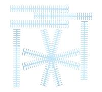 FELTECHELECTR 10pcs Plastic Comb Binding Spines with Adjustable Length for Office and School Use, Blue 30-Ring Document Combs for Secure and User-Friendly Book Binding