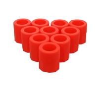FELTECHELECTR 10pcs Red Silicone Wine Glass Shot Glass Ice Cube Molds, Creative Chilled Bar Supplies Tray for Whiskey, Vodka, and Cocktail Ice in Home Kitchen