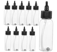 FELTECHELECTR 10pcs Siphon Airbrush Paint Storage Bottles Sealed Caps for Efficient Dispensing and Precise Crafting for Artists and Creative Projects