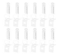 FELTECHELECTR 12 Set Vertical Blind Repairing Tabs Replacement Stems Pvc Material Not Easy to Break Or Deform Minimalist Design for Vertical Window Blind Repair Accessories