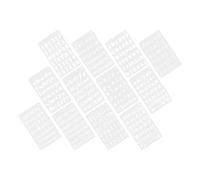 FELTECHELECTR 12 Sheets Reusable Pet Stencils Alphabet Letter Templates White Sturdy Long Serving Life for Spray Painting on Walls and Hand Account Decoration