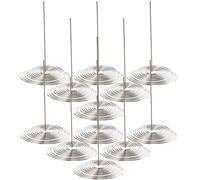 FELTECHELECTR 12pcs Large Stainless Steel Spring Tea Pot Strainers Filters Replacement Basket for Home Tea Infuser Kitchen Use