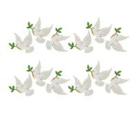 FELTECHELECTR 12pcs Peace Dove Brooch Pins Zinc Alloy Mini Lapel Pins Sturdy and Elegant Accessories for Remembrance Day and Funeral, Adds Sophistication a Delicate and Cute Design