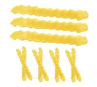 FELTECHELECTR 12pcs Realistic Simulation French Fries Prop Artificial Food for Home Kitchen Decoration for Parties Events and Photography Displays