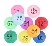 FELTECHELECTR 150pcs Pong Balls for Party Games Decorations Printed Table Tennis Balls Numbers Assorted Colours for Lucky Draw Random Color