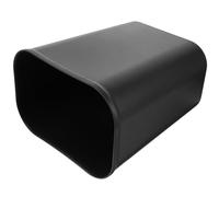 FELTECHELECTR 15l Slim Square Trash Can Garbage Container Bin Space-saving Design Black Wastebasket for Office, Kitchen, Dormitory under Desk Use