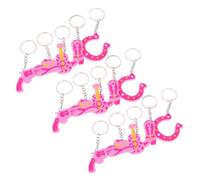 FELTECHELECTR 15pcs Cowgirl Themed Keychain PVC Cartoon Pendants Lightweight Compact Party Favors Decorative Western Style Accessories for Women