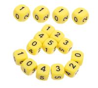 FELTECHELECTR 16pcs Colored Number Dice Set Safe Math Teaching Tools for Interactive Learning Classroom Activities Board Games Promotes Logical Thinking and Collaborative Play