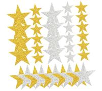 FELTECHELECTR 180pcs Shiny Star Stickers Self-Adhesive Glitter Decals for Crafts Projects and Holiday Decorations Christmas Star Shape Stickers