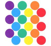 FELTECHELECTR 18pcs round Plastic Floor Dots for Soccer Training and Agility Drills, Flat Surface Spot Markers, Impact Absorbing Design to Reduce Injury Risk, Suitable for Adults and Youth