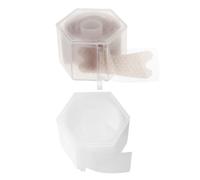 FELTECHELECTR 2 Roll Gel Blister Prevention Tape for Heel and Feet, Waterproof Anti-rub Pads with Plum Blossom Contour Shape, Includes Storage Box, for Commuting and Trips, Foot Care Supplies