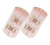 FELTECHELECTR 2 Rolls Elastic Compression Sports Wrap for Ankle and Wrist, Breathable Cotton and Elastic Fiber, Flexible and Sturdy Outdoor Injury Support