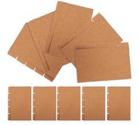 FELTECHELECTR 20 Sets Index Dividers Paper Tab Dividers 3 X 5 Inches Create Categories Indexing Brown Colorful Paper for Reports Research
