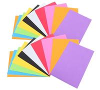 FELTECHELECTR 20 Sheets Colorful Sponge Paper for Crafts DIY, A4 Size Multi-Color Art Sheets for School Projects and Home Decoration