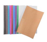 FELTECHELECTR 20 Sheets Glitter Cardstock Handcraft Paper for Assorted Color Smooth Texture Easy to Carry Lightweight DIY Art Crafts Random Color