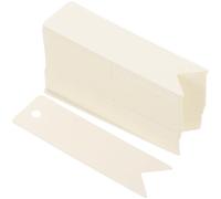 FELTECHELECTR 200pcs Blank Word Cards Hanging Price Tags Marking Tags Writable Paper Easy to Install White for Clothing Jewelry Store Price Displaying