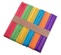FELTECHELECTR 200pcs Wooden Ice Cream Sticks for Craft and DIY Lightweight Smooth Surface Pop Sticks for Ice Pop Making and Model Building