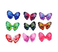 FELTECHELECTR 20pcs Elastic Hair Bands for Pets, Comfortable Polyester Material, DIY Hairstyle Accessories for Dogs and Cats, Suitable for Horse Braids and Knots Random Color