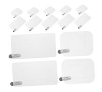 FELTECHELECTR 20pcs Electrostatic Dash Cam Mounting Film with Transparent Pet Windshield Stickers Flexible Reusable Adhesive Protective Films for Cars Glass Multiple for Dashcams Rearview