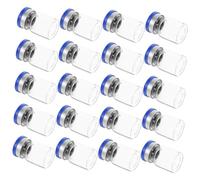 FELTECHELECTR 20pcs Essential Oil Bottles Glass Bottles Scientific Experiments for Liquids Storage Vial Scenario