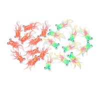 FELTECHELECTR 20pcs Mini Resin Goldfish Figurines Tiny Fish Models for DIY Crafts Fairy Garden Aquarium Decor Dollhouse Micro Landscaping Supplies Realistic Design