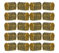 FELTECHELECTR 20Pcs Miniature Treasure Chest Ornaments Small 3.7Cm Mini Treasure Box Party Favors Decorations for Desktop Fish Tank and Pirate-Themed Events