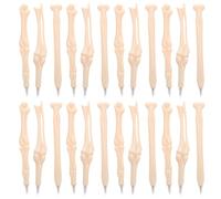 FELTECHELECTR 20pcs Novelty Bone Ballpoint Pens with Blue Ink, Comfortable to Write with Plastic Ballpoint Pens, Bone-shaped Design for Field and Funny Present