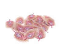 FELTECHELECTR 20pcs Peacock Plume Embroidered Cloth Patches, Finely Embroidered Costume Accessories Ethnic Style, Unique and Delicate Design for Clothes Shop or Personal Use