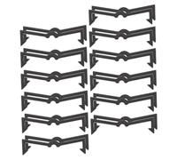 FELTECHELECTR 250pcs Heavy Duty Plastic Pegboard Hook Clips for Secure Tool Organization Easy Installation Pegboard Hook Fixers for Garage Workshop Home Storage Black