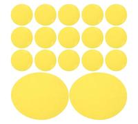 FELTECHELECTR 25pcs Yellow LED Light Color Filters 74cm Peel and Stick Pet Film Circles with Removable Application for Relaxing Environments and Reading