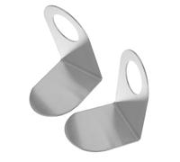 FELTECHELECTR 2pcs Bathroom Storage Rack Adhesive Wall Shelf for Shampoo Holder Hook Bottle Holder for Shower Gel Corner Shelves