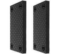 FELTECHELECTR 2pcs Black Plastic Car Lift Pads with Antislip Design for Secure Lifting for Car Repair and Automotive Repair Industry Compatible with Two Post Lifts and Vehicle