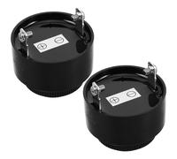 FELTECHELECTR 2PCS Continuous Beeping Piezoelectric Buzzer Dc Mini Alarm for Reverse Warning Machinery Automation Systems with Screw Terminal Easy Installation