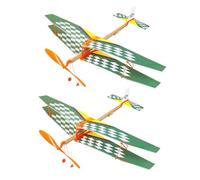 FELTECHELECTR 2pcs Diy Glider Plane Kit for Boys and Girls Model Airplane Toys Safe Materials to Cultivate Hands Skills Random Color