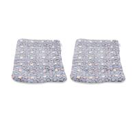 FELTECHELECTR 2pcs Dog Mat Pet Warm Floor Mat Comfortable Touch Flannel 13.76x11.79x1.57in Winter Room Use for Cat and Pet Dog