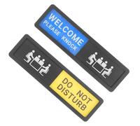FELTECHELECTR 2pcs Door Do Not Disturb Signs Acrylic Privacy Slider with Easy Installation Universal Subtle Style for Office Meeting Room Work