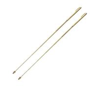 FELTECHELECTR 2pcs Dowsing Rod Set Alloy Stainless Steel Detection Tools for Water Mineral Exploration Compact Portable Design for Geology Archaeology