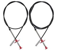 FELTECHELECTR 2pcs Drain Unblocking Tool with Bendable Claw Pick up Flexible Plumbing Dredging Tool for Kitchen Drain and Home Steel and Pp Material