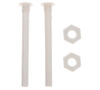 FELTECHELECTR 2pcs Freezer Drainage Replacement Tube for Refrigerator and Chest Freezer, White Plastic Cooler Drain Accessory with Easy Installation, 89mm Length, for Kitchen and Store Area Use