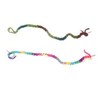 FELTECHELECTR 2pcs Hermit Crab Climbing with Cotton Rope, Sturdy and Safe Reptile Tank Accessories for Frogs and Geckos, for Terrarium and Habitat Rope Hanging Decor