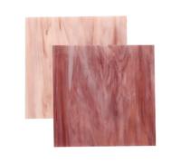 FELTECHELECTR 2pcs Mosaics Tiles Stained Glass Sheets DIY Accessories Decorative Glass Sheets Assorted Color Versatile Multifunctional for Art Works and DIY Crafts 3.93x3.93x0.12in