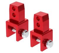 FELTECHELECTR 2pcs Motorcycle Rear Shock Absorber Riser Height Extender for Electric Bike Motorcycle Easy Install Lightweight Alloy Design Red