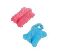 FELTECHELECTR 2Pcs Mouse Wrist Support Mouse Wristband Bow Style Office Multi-Purpose Wrist Guard with PP Cotton Crystal Wool Fabric Comfortable Fit Anti-Lost Use