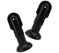 FELTECHELECTR 2Pcs Plastic Bathroom Partition Support Feet for Toilet Cubicle Stall Fitting, Restroom Partition Foot Sturdy Plastic Material for Public Toilet Hardware