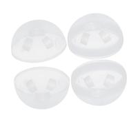 FELTECHELECTR 2pcs Plastic Easter Egg Ornaments Transparent Fillable Balls Multi-purpose Party Prize Decorations for Family Crafts and Festival Fun