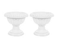 FELTECHELECTR 2pcs Plastic Wedding Flowerpot Set for Landscaping Engineering and Front Porch, Stable Placement, Not Easy to Fade, for Pruning Trees and Artificial Geraniums