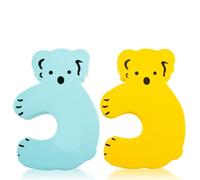 FELTECHELECTR 2pcs Proofing Door Stoppers with Cartoon Koala Design, Eva Material Finger Pinch Guards for Noise Buffering and Practical Safety Protection in Home Random Color