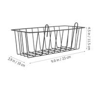 FELTECHELECTR 2pcs Rabbit Hay Feeder Metal Rack for Cage, Hanging Bunny Feeder Holder in Black and Silver, Small Animal Feeding Supply for Convenient Rabbit Hay Storage