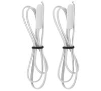 FELTECHELECTR 2Pcs Refrigerator Temperature Sensor Replacement, White Round Head Fridge Thermostat Probe for Freezer and Rv Refrigerator Accessories